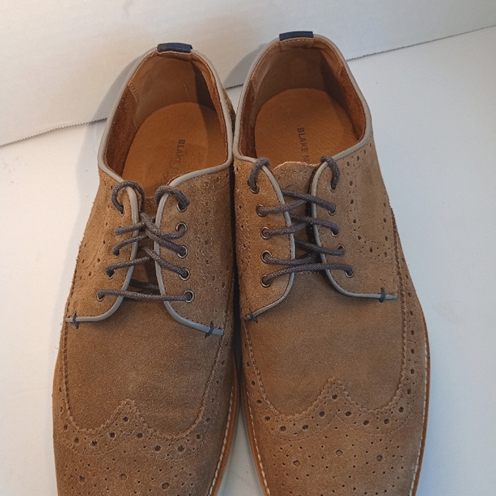 BRAND NEW Blake Mckay Carson Oxfords Men's Size 9.5 M Dark Tan - Picture 3 of 12